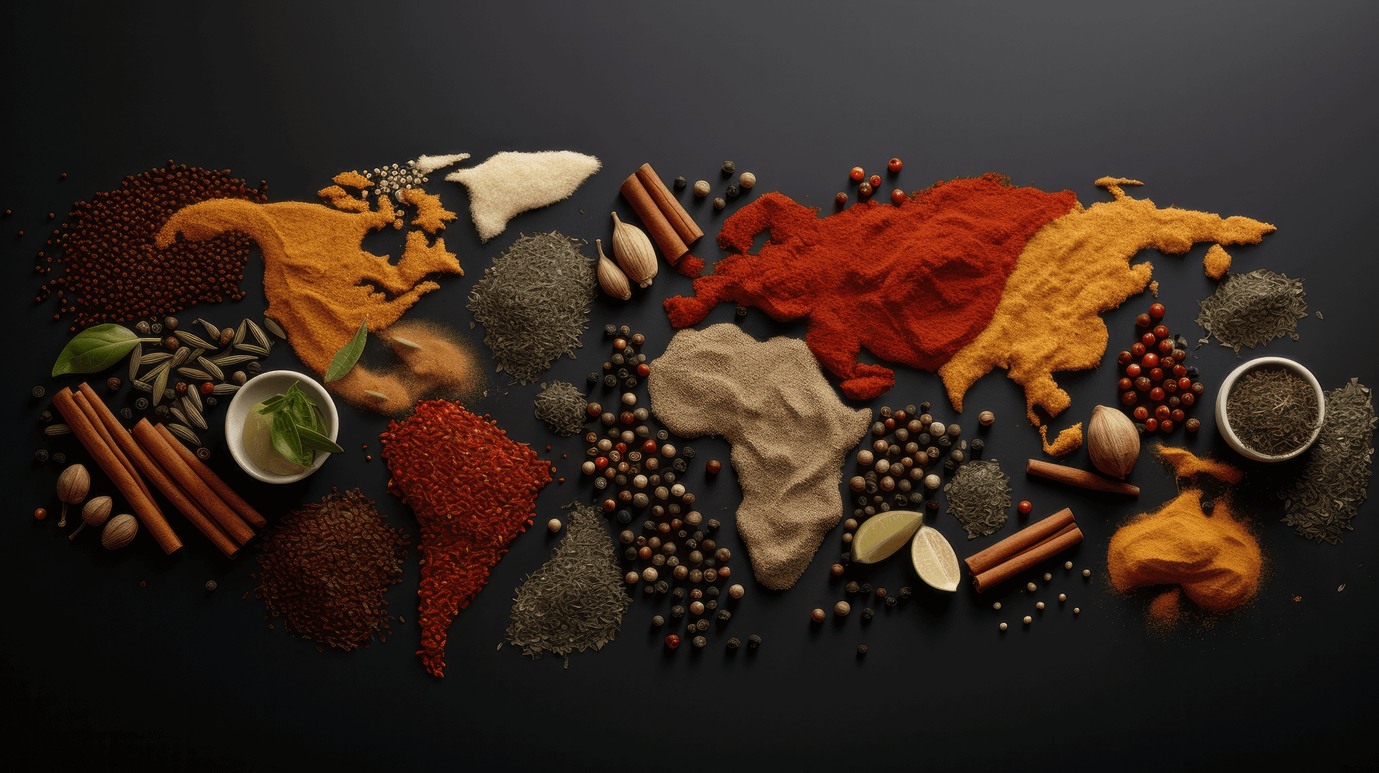 Collection of Different Spices